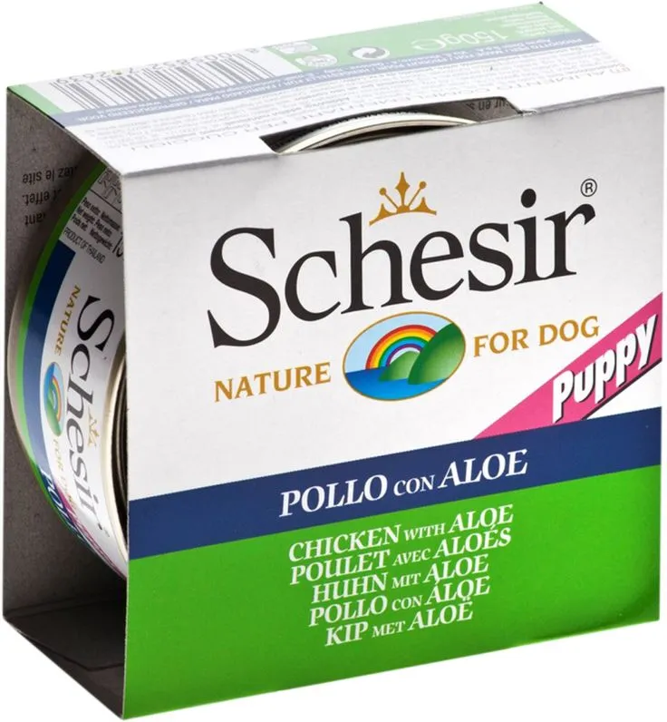 Schesir Puppy Chicken (Цыпленок, алоэ)