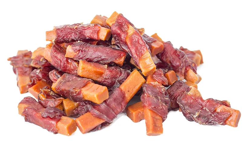 GreenQZin Чутье (Сушеное утиное мясо на ломтике тыквы)