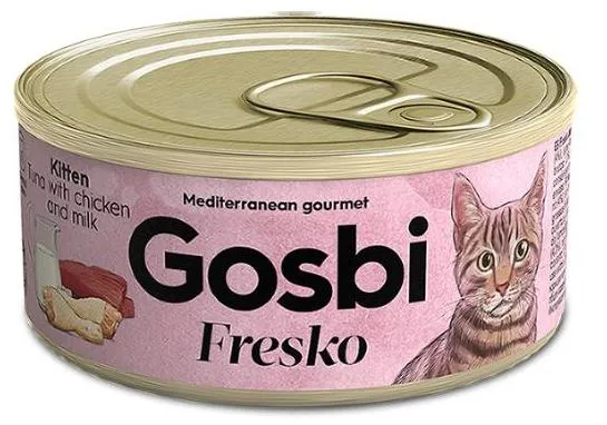 Gosbi Fresko Kitten (Тунец, курица и молоко) 70 г