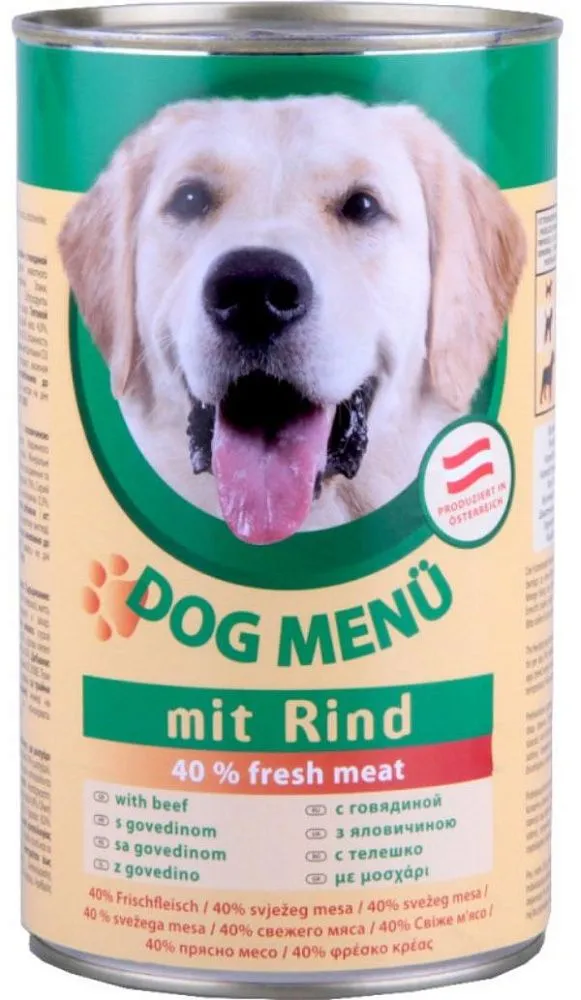 DOG Menu Консервир. корм для собак (Говядина)
