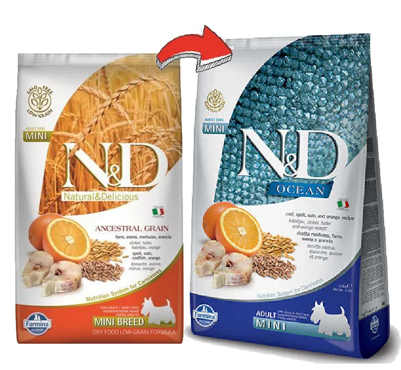 Farmina N&D Ocean LG Adult Mini (Треска и апельсин)
