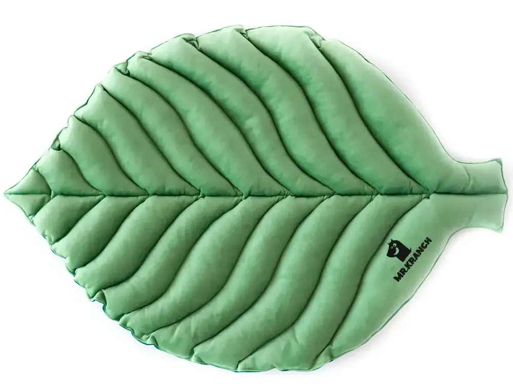 Mr.Kranch Лежанка двухсторонняя Листочек, зеленая