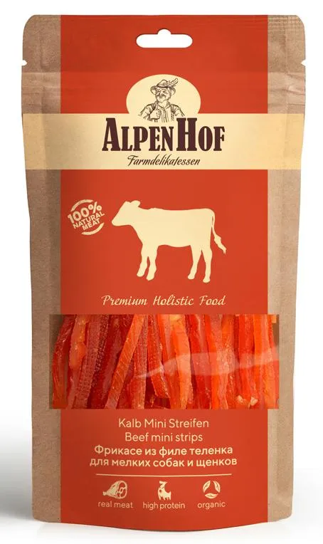 AlpenHof Фрикасе из филе теленка для мелких собак и щенков 50 г