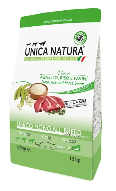 Unica Natura Mono All breed Dog (Ягненок)