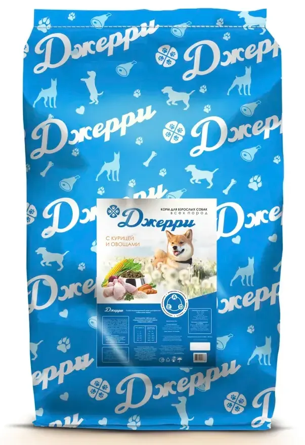 Джерри для взрослых собак (Курица с овощами)