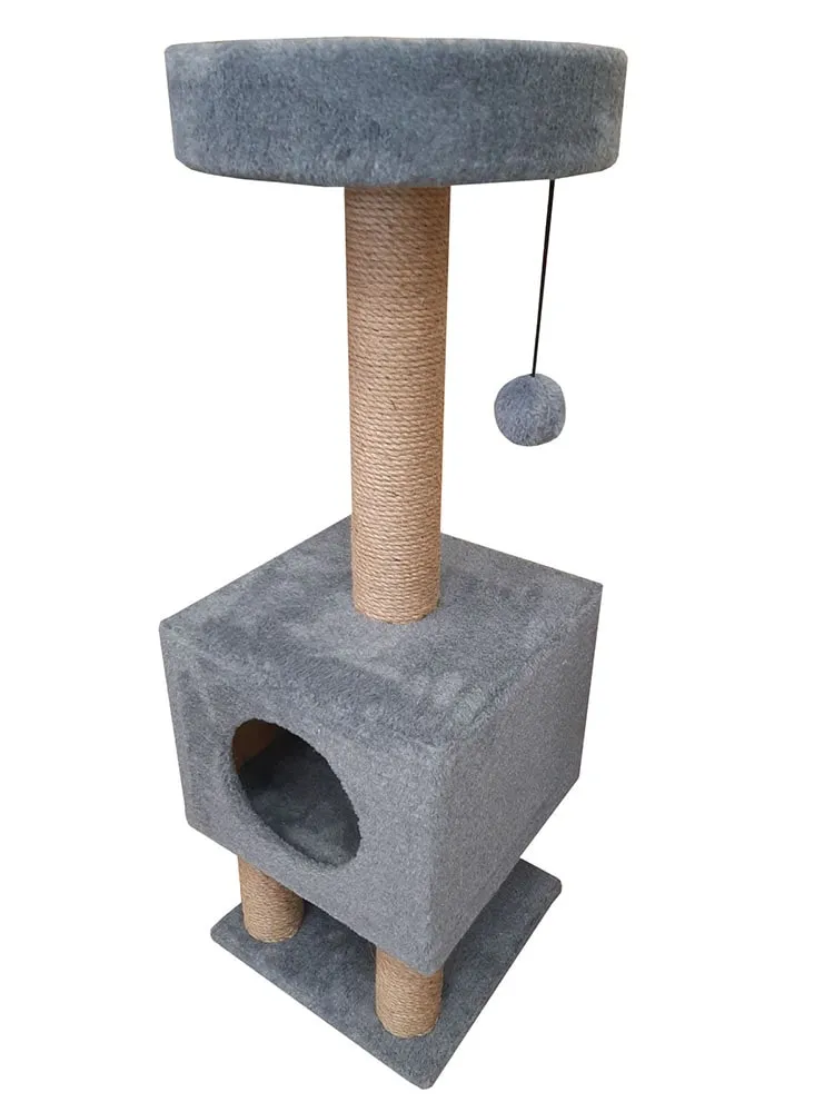 Cat House Когтеточка "Домик на ножках", 105 см, джут