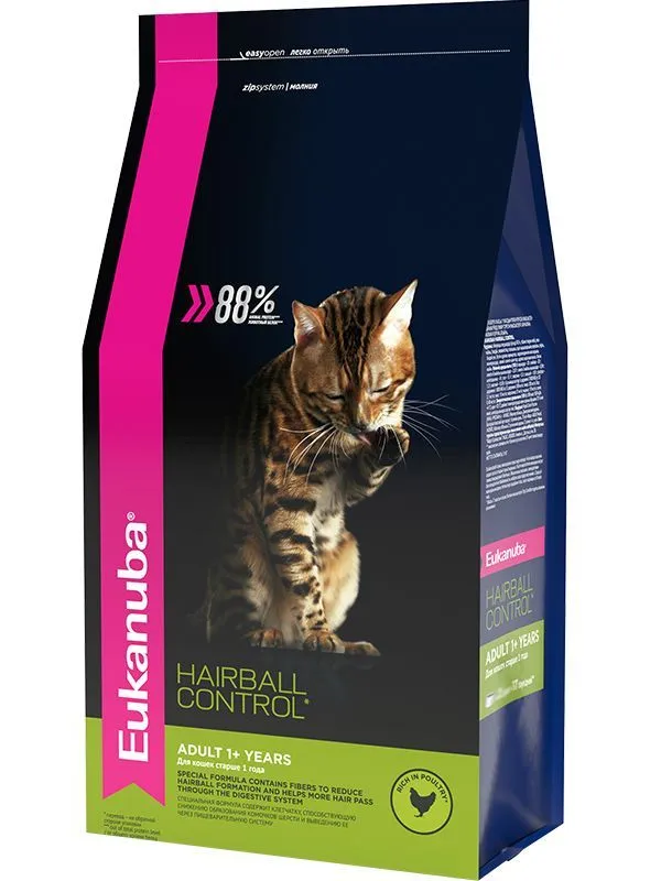 Eukanuba Adult Hairball Control (Курица)