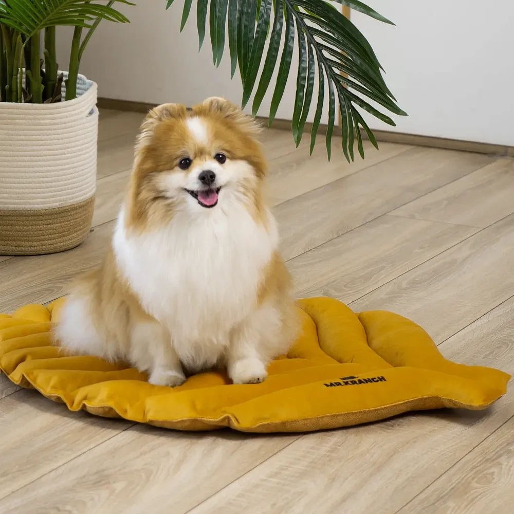 Mr.Kranch Лежанка Листочек, охра