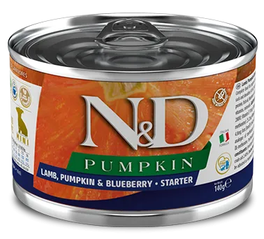 Консервы Farmina N&D Pumpkin Dog Starter Mini (Ягненок, тыква, черника)