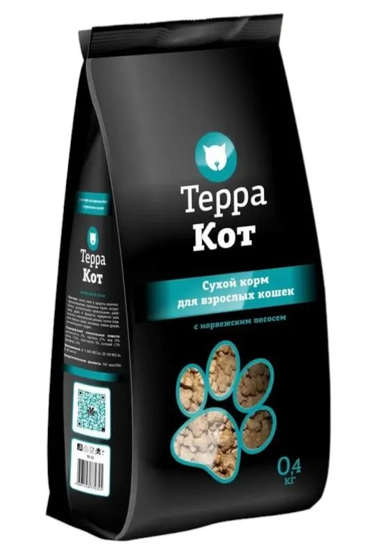 Терра Кот для взрослых кошек (Норвежский лосось)