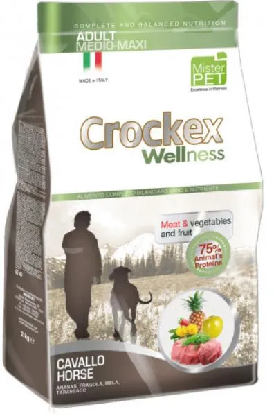 Crockex Wellness Adult Dog Medium/Maxi (Конина и рис) 12 кг