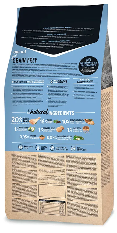 OWNAT Just Grain Free Adult Dog (Ягненок)