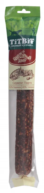 ТИТБИТ Сервелат Порто Колбасный двор