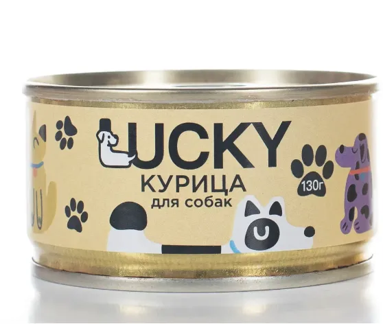 Lucky Консервы для собак (Курица), 130 г