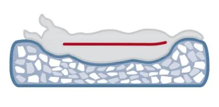 Ортопедический лежак "TRIXIE", "Junis", темно-серый/песочный