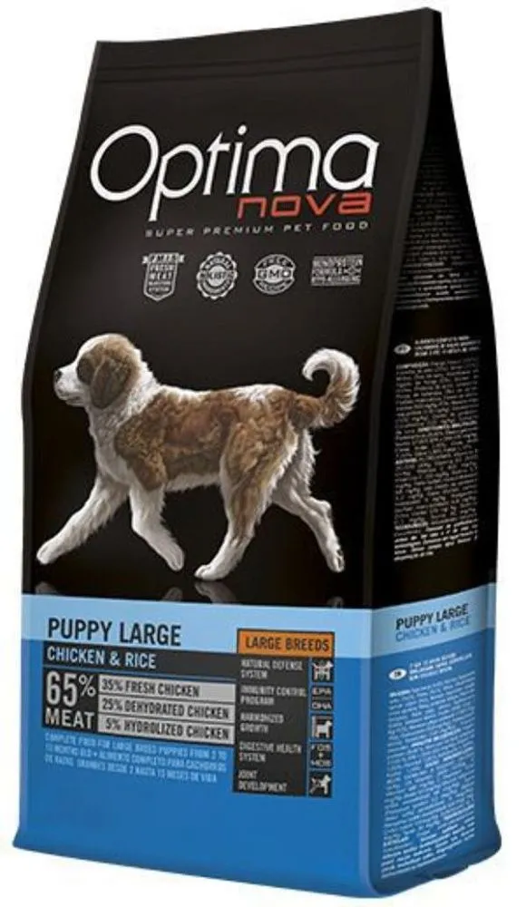 OptimaNova Puppy Large (Курица и рис) 12 кг