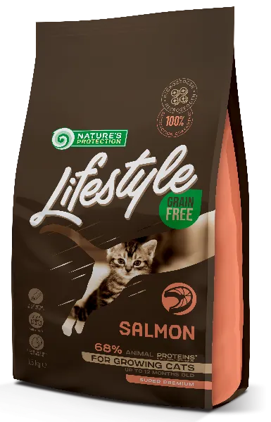 Nature"s Protection Lifestyle Kitten (Лосось), 1,5 кг
