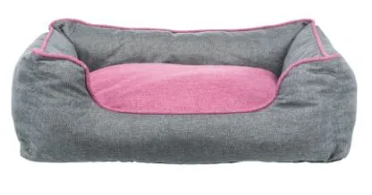 Ортопедический лежак "TRIXIE", "Junis", темно-серый/розовый