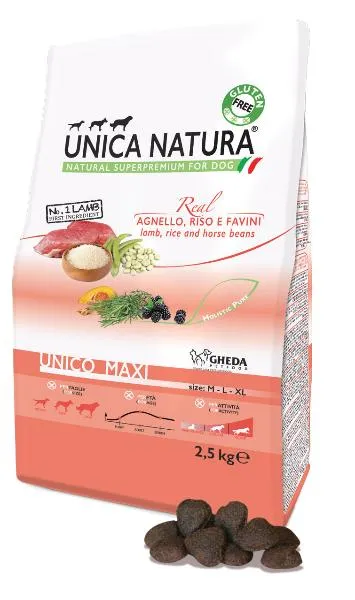 Unica Natura Unico Maxi (Ягненок, рис, конские бобы)