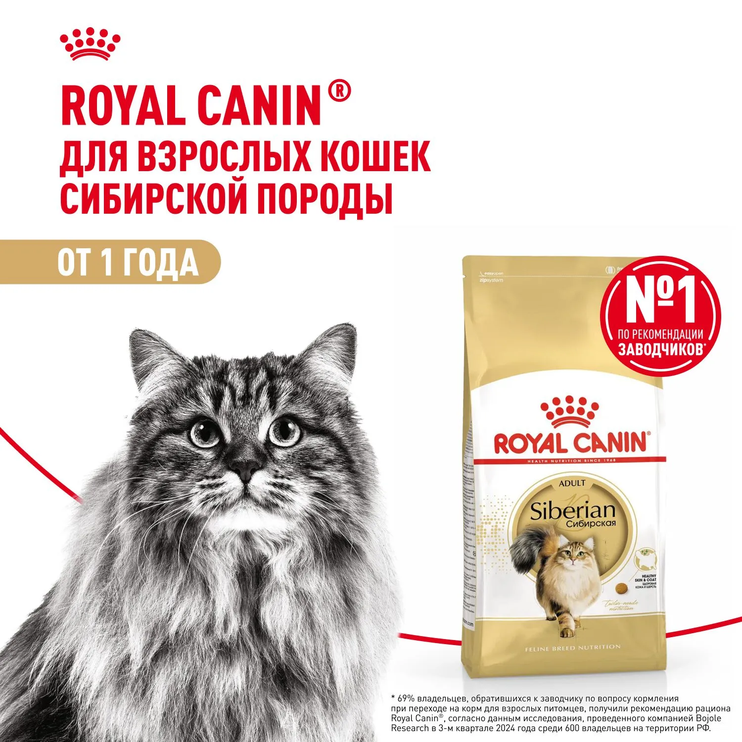 Корм Royal Canin Siberian Adult для кошек