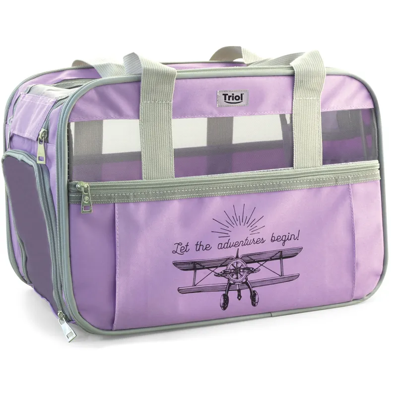 Triol Сумка-переноска для животных Техно, сиреневая