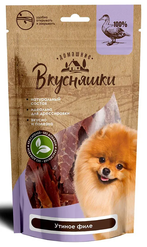 Домашние вкусняшки Лакомство Утиное филе