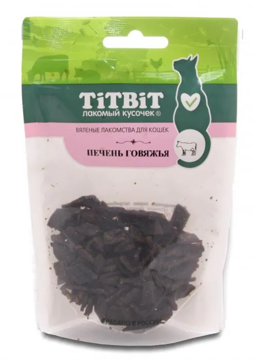 ТИТБИТ Печень говяжья для кошек