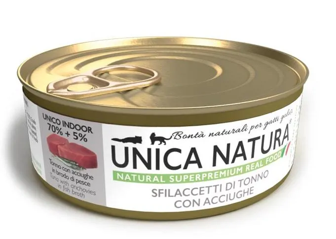 Unica Natura UNICO INDOOR Филе тунца с анчоусами, 70 г