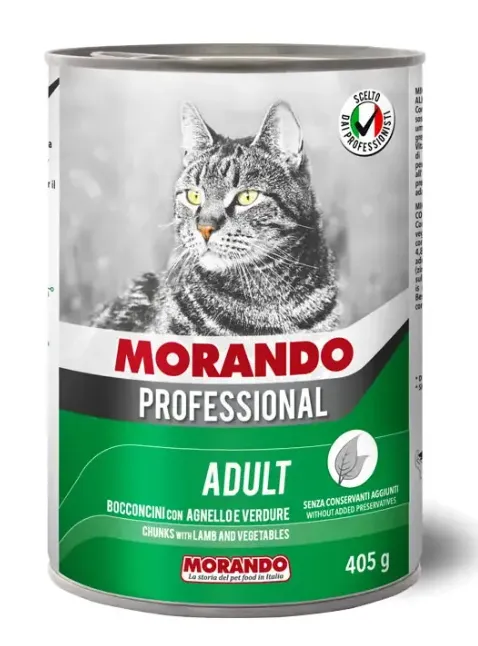 Morando Professional Кусочки в соусе (Ягненком и овощи), 405 г