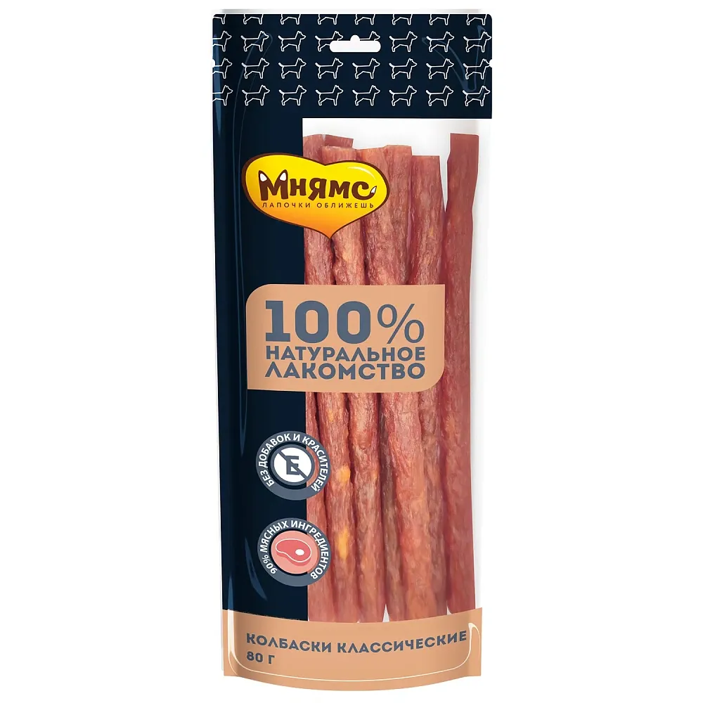 Мнямс Колбаски классические для собак