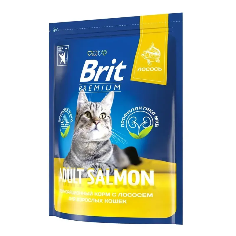 Корм Brit Premium Cat Adult (Лосось) для кошек