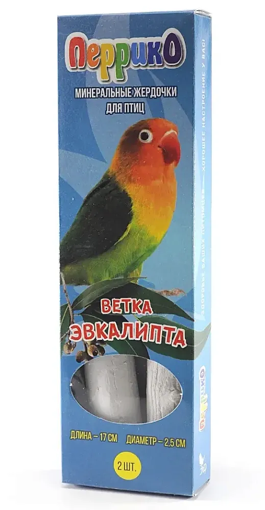 Перрико Минеральные жердочки для птиц Ветка Эвкалипта
