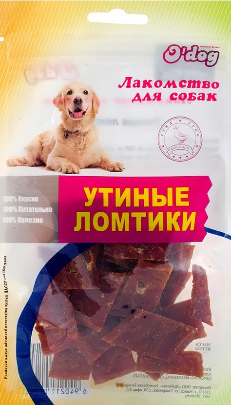 O'dog Лакомство Утиные ломтики