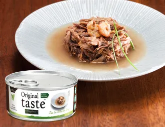 Original Tasty хлопья из филе тунца с целой креветкой в соусе