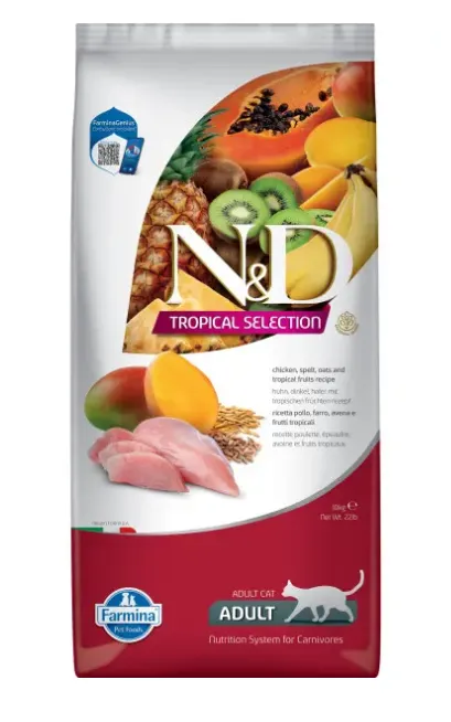 Корм Farmina N&D LG Tropical Selection Adult Cat (Курица, тропические фрукты) для кошек