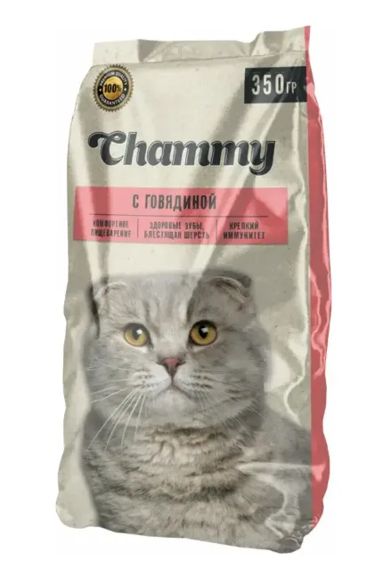 Chammy для взрослых кошек (Говядина), 350 г