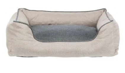 Ортопедический лежак "TRIXIE", "Junis", темно-серый/песочный