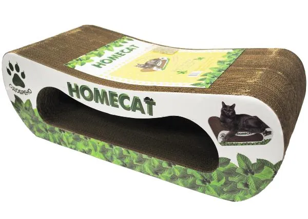 HOMECAT Когтеточка "Мятная волна" большая, 61х25х20 см