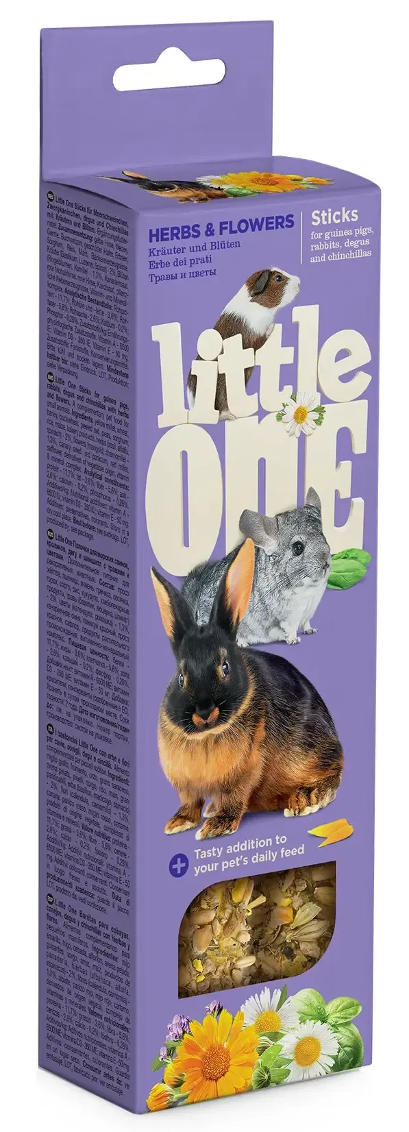 Little One Палочки для грызунов с травами и цветами 2х55 г