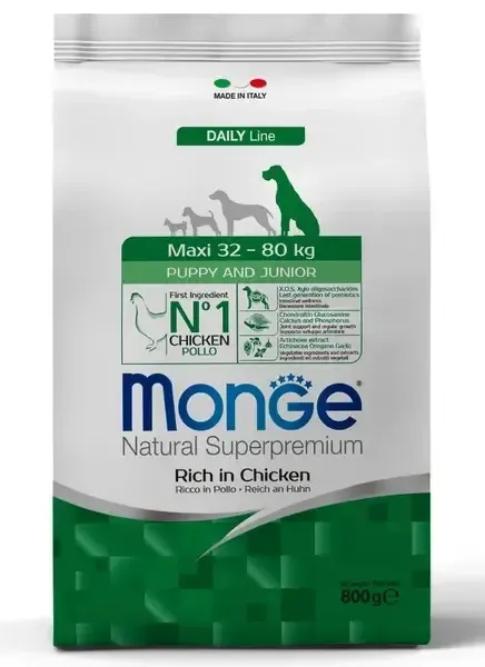 Monge Dog Daily Maxi Puppy&Junior (курица, рис)