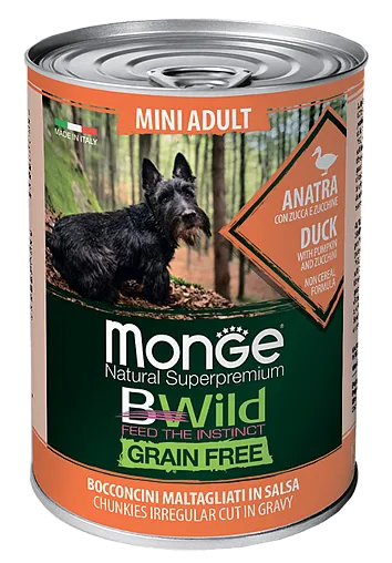 Monge Консервы BWild GF Mini Adult (Утка)