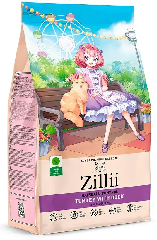 ZILLII Hairball Control (Индейка с уткой)
