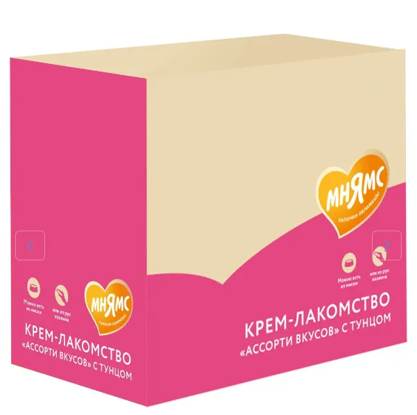 Мнямс Крем-лакомство Ассорти вкусов с тунцом