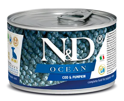 Консервы Farmina N&D Ocean Puppy Mini (Треска, тыква)