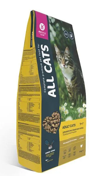 All Cats для взрослых кошек (Курица)
