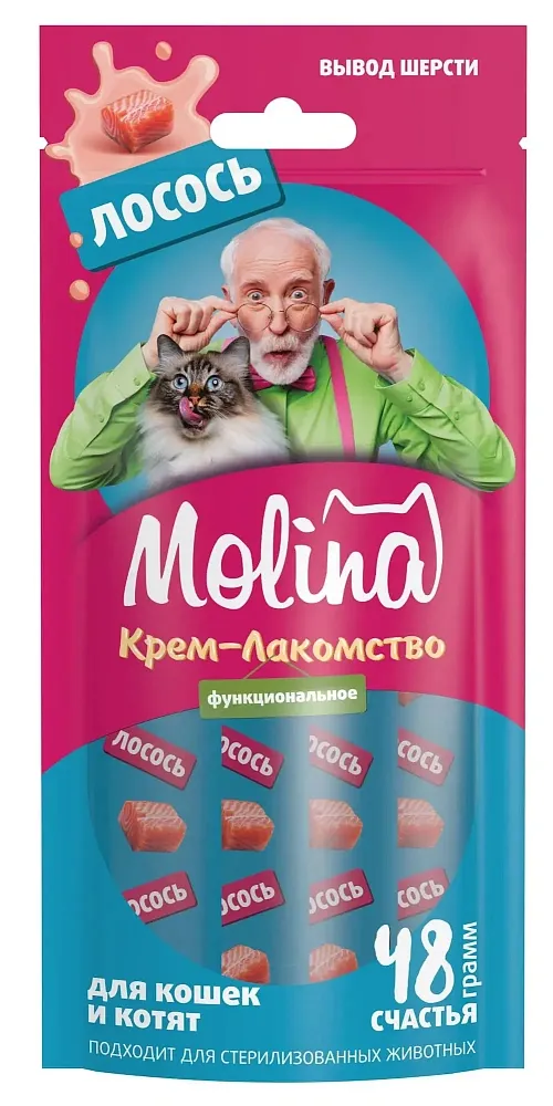 Molina Крем-лакомство с лососем