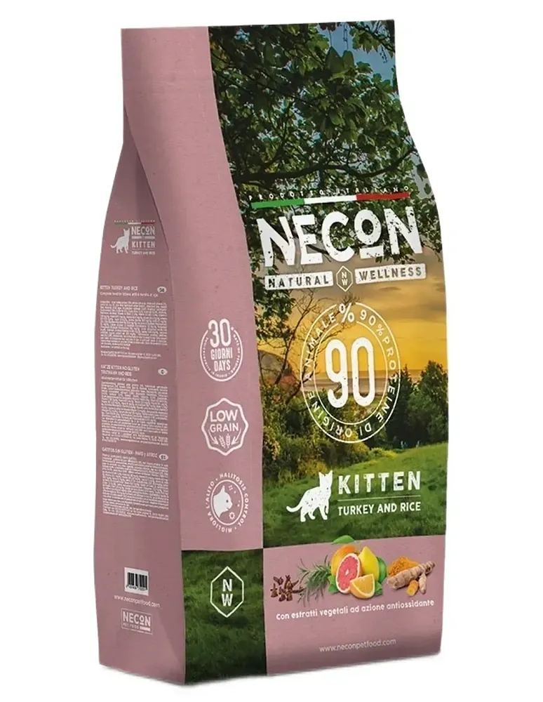 Necon Natural Wellness Kitten (Индейка, рис)