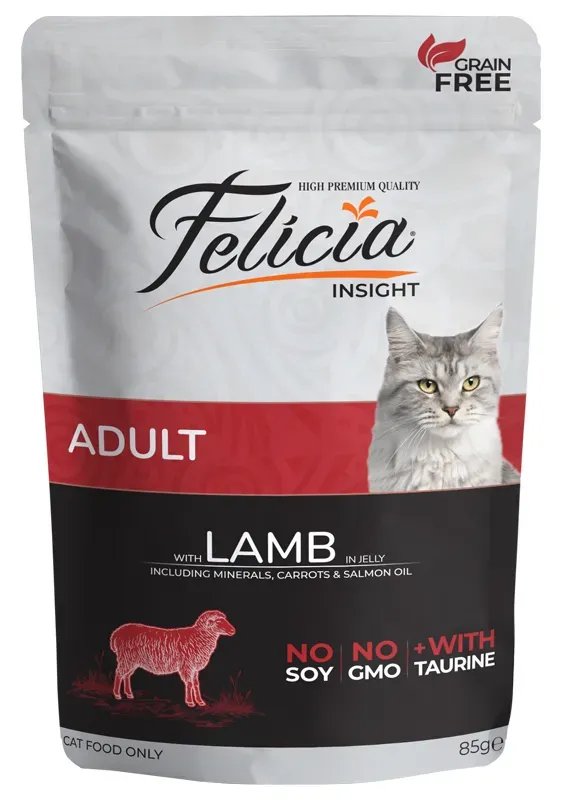 Felicia Adult Cat (Ягненок в желе), 85 г