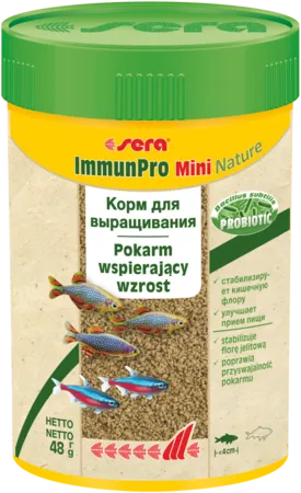 Sera Корм гранулы для выращивания мелких рыб "ImmunPro Mini Nature"