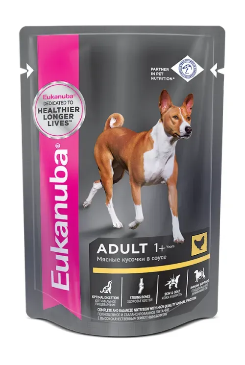 Eukanuba Adult All Breed (Курица в соусе)